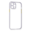 BFS  iPhone 12 Pro Max Kılıf Miami Şeffaf Silikon - Lila