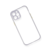 BFS  iPhone 12 Pro Max Kılıf Miami Şeffaf Silikon - Lila