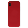 BFS  iPhone X Kılıf Nano içi Kadife Silikon - Kırmızı