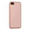 BFS  iPhone 7 Kılıf Coco Deri Silikon Kapak - Pembe