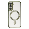 BFS  Samsung Galaxy S22 Kılıf Kross Magneticsafe Kapak - Koyu Yeşil