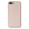 BFS  iPhone 7 Plus Kılıf Coco Deri Silikon Kapak - Pembe