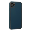 BFS  iPhone 11 Pro Kılıf Coco Deri Silikon Kapak - Mavi
