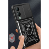 BFS  Vivo Y17S Kılıf Pars Lens Yüzüklü Silikon - Lacivert