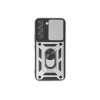 BFS  Samsung Galaxy S24 Kılıf Pars Lens Yüzüklü Silikon - Gümüş