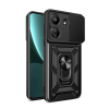 BFS  Xiaomi Redmi 13C Kılıf Pars Lens Yüzüklü Silikon - Siyah
