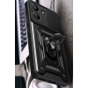 BFS  Xiaomi Redmi 13C Kılıf Pars Lens Yüzüklü Silikon - Siyah