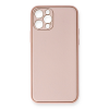 BFS  iPhone 12 Pro Kılıf Coco Deri Silikon Kapak - Pembe