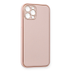 BFS  iPhone 12 Pro Kılıf Coco Deri Silikon Kapak - Pembe