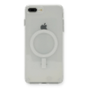 BFS  iPhone 8 Plus Kılıf Magneticsafe Şeffaf Silikon - Şeffaf