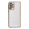 BFS  Samsung Galaxy A73 5G Kılıf Razer Lensli Silikon - Gold