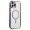BFS  iPhone 13 Pro Max Kılıf Magneticsafe Lazer Silikon - Mor