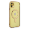 BFS  iPhone 12 Kılıf Magneticsafe Lazer Silikon - Gold