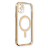 BFS  iPhone 12 Kılıf Magneticsafe Lazer Silikon - Gold