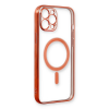 BFS  iPhone 12 Pro Kılıf Magneticsafe Lazer Silikon - Kırmızı