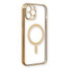 BFS  iPhone 12 Pro Kılıf Magneticsafe Lazer Silikon - Gold