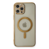 BFS  iPhone 12 Pro Kılıf Magneticsafe Lazer Silikon - Gold