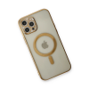 BFS  iPhone 12 Pro Kılıf Magneticsafe Lazer Silikon - Gold