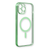 BFS  iPhone 12 Pro Kılıf Magneticsafe Lazer Silikon - Haki Yeşil