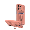 BFS  Xiaomi Redmi Note 13 4G Kılıf Zuma Kartvizitli Yüzüklü Silikon - Pembe