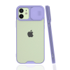 BFS  iPhone 12 Kılıf Platin Kamera Koruma Silikon - Lila