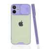 BFS  iPhone 12 Mini Kılıf Platin Kamera Koruma Silikon - Lila