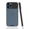 BFS  iPhone 12 Pro Max Kılıf Platin Kamera Koruma Silikon - Siyah