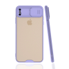 BFS  iPhone XS Max Kılıf Platin Kamera Koruma Silikon - Lila