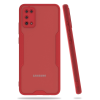 BFS  Samsung Galaxy A02S Kılıf Platin Silikon - Kırmızı