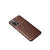 BFS  Xiaomi Redmi 9T Kılıf Auto Focus Karbon Kapak - Kahverengi