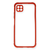 BFS  Huawei P40 Lite Kılıf Miami Şeffaf Silikon - Kırmızı