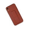 BFS  iPhone XR Kılıf Coco Deri Standlı Kapak - Fuşya