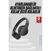 Kablosuz Bluetooth Kulaklık Kulak Üstü Ayarlanabilir Uzun Ömürlü