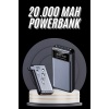 Hızlı Şarj Özellikli 20.000 Mah Dijital Göstergeli USB Girişli Android ve İOS Uyumlu Powerbank