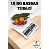 Kompakt Tasarım ve Tek Tuşla Sıfırlama Özelliğiyle Kullanımı Kolay Mutfak Tartısı