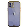 BFS iPhone 12 Kılıf Liva Taşlı Silikon - Siyah