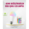 RGB Uzaktan Kumandalı LED Ampul 16 Renk Dekoratif Aydınlatma