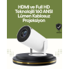 HDMI ve USB Girişli Uzun Ömürlü Ampullü Projeksiyon