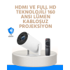 Kablosuz ve Kablolu Bağlantı Seçenekli Ev Tipi Projeksiyon
