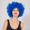 BFS  Mavi Renk Kıvırcık Afro Bonus Peruk