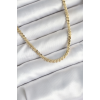 BFS 60 cm Gold Renk Pirinç Yassı Zincir Model Kadın Kolye