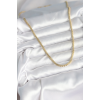 BFS 60 cm Gold Renk Pirinç Yassı Zincir Model Kadın Kolye