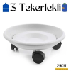 BFS Tekerlekli Damacana ve Tüp Altlığı Beyaz