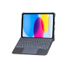 BFS  T5508D iPad 2022 10.9 (10.Nesil) Kılıf Palermo Ledli Klavyeli Standlı Tablet Kılıfı - Siyah