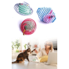 Yaylı Metal Fareli Kafes Kedi Oyun Topu Sıçrayan Spiral Kedi Topu