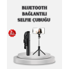 Kablosuz Bluetooth Selfie Çubuğu – 360° Dönebilir Başlık, Taşınabilir ve Şık Tasarım