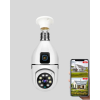 Ampul Tipi WiFi Kamera 2MP Lensli Full HD Görüntü ve Akıllı Hareket Algılama