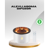 Alev Efektli Aromaterapi Difüzörü – 360 ml Su Hazneli, Sessiz ve Zaman Ayarlı