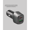 Araç Tipi Hızlı Şarj Adaptörü Type-C PD USB Çift Port Kompakt