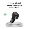 38W Araç Şarj Cihazı Type-C PD USB Hızlı Şarj Çift Port